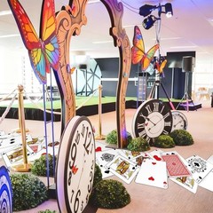 1 Pcs Wonderland Party Decoration Aisle Runner Rug Carpet Wonderland Tea Baby