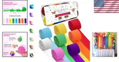 Festival-Ready Rainbow Streamers: 8 Vibrant Rolls for Unforgettable Parties