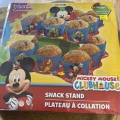 2 Disney Junior Mickey Mouse Cupcake Snack Stands Birthday Parties NEW (READ)