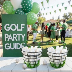 Golf Party Table Decorations Centerpieces Set with 2 Metal Golfing Basket 50 …
