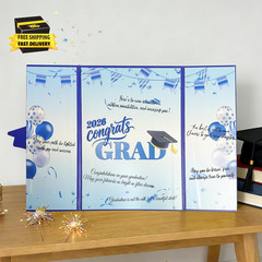 2026 Graduation Decorations Class of 2026 – Blue Graduation Guest Book Sign in B