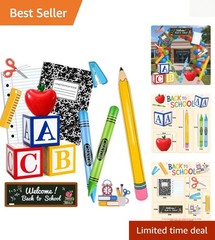 14PCS Giant Back to School Party Decorations – Welcoming New Students with Style