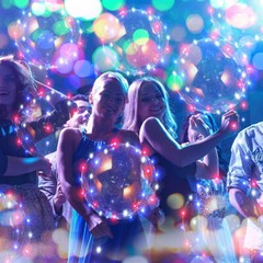10Pack LED Light Up BoBo Balloons 20 Inch Wedding Birthday Christmas Party Decor