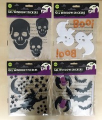 Halloween Window Party Decoration Cling Stickers Ghost Skull Witch Bat Spider