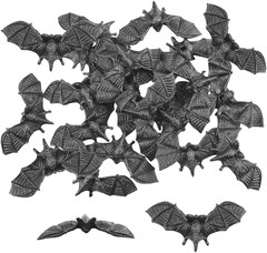 Black Bats Halloween Decoration Mini 3D Plastic Bat Party Artificial Bats for Cr
