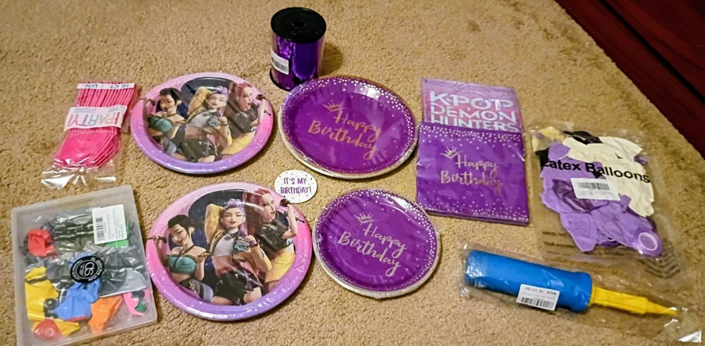 K-pop Demon Hunter Birthday Party Supplies. See Description For What’s Included