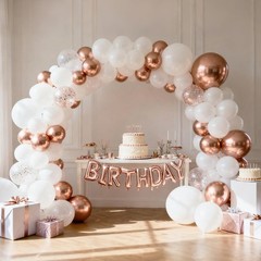 87pcs White Balloons Different Sizes 18 12 10 5 Inches for Garland Arch, Prem…