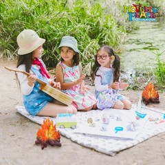 2 Set Fake Fire Cardboard Decoration – 3D Paper Flame Campfire Centerpieces
