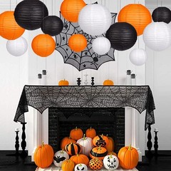 15pcs Paper Lanterns Decorative, Party Supplies for Halloween Thanksgiving Party