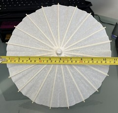 Paper Decoration Umbrella 11in. Cream Color – A0093