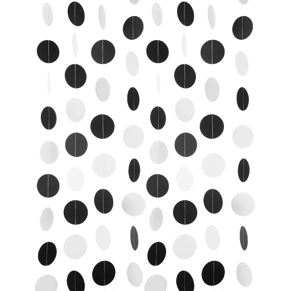 Circle Dot Paper Garland Hanging Banner Streamers Party Decoration Backdrop