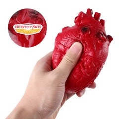 Halloween Scary Fake Heart Prop Latex Realistic Organ Decoration for Parties