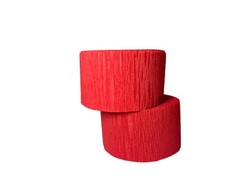 Red Gold Metallic Crepe Paper Streamers USAMade Birthday Party Decoration