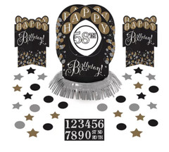 Sparkling Celebration Birthday Party Add-Any-Age Table Decoration Kit ~ 51pc