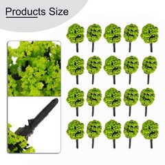 20pcs DIY Miniature Trees Model Train Railroad Wargame Scenery Landscape Scale