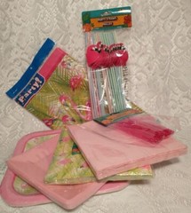 Flamingos Party Packet Home Decor Garden Picnic tblmp1
