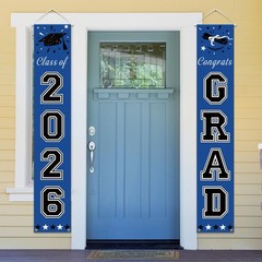 DAZONGE 2026 Graduation Decorations Blue, Congrats Grad Porch Banner for Any …