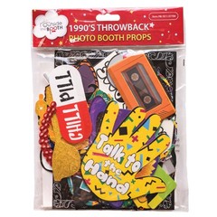 90s Photo Booth Props – 41-pc 90 s Selfie Prop Kit with 8 x 10-Inch Sign, 60 …