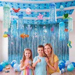 Under the Sea Decorations, Ocean Ceiling Hanging Kit with Jellyfish Decor NEW