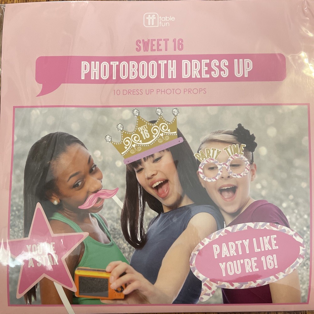 Table Fun Sweet Sixteen Photo Booth Props 10 Ct Your A Star Party Like Your 16