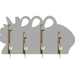 SS11350 Retro 60s Futuristic Space Ship Astronauts Stand In Cardboard Cutout