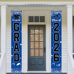 Graduation Decorations 2026 Blue Set, Congrats 60 inches x 40 inches,