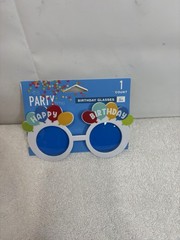 It’s Party Time Kids Happy Birthday Fashion Fun Glasses Ages 3+