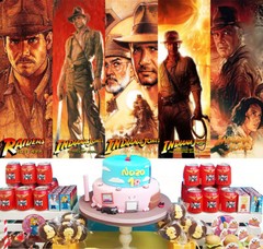 Indiana Jones Party Supplies Backdrop Banner Poster Vinyl 5x3ft Birthday Gift