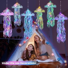 Jellyfish Decor – 12 Pcs Jellyfish Lanterns, Hanging Jelly Fish Decoration for