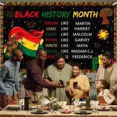 Black History Month Backdrop Black History Month Banner African American Nationa
