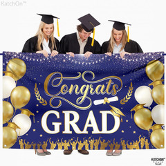 , Xtralarge Congrats Grad Banner – 72X44 Inch, Congratulations Banner | Graduati