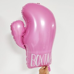 Pink Sports Balloons Set – 7 Pcs Basketball, Sneakers, Tennis, Boxing Foil Ba…