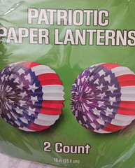 Patriotic Red White & Blue Paper Lanterns/ 4th Of July Party/ America’s Birthday