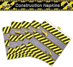 Construction Party Supplies Set – 48 Pcs Disposable Tableware for Kids’ Birthday