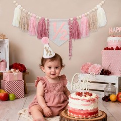 1/2 Birthday Decorations Half Way to One Baby Girl Decorations Half Birthday …