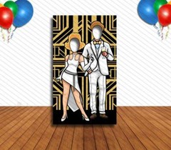Art Deco Party, 20s, Great Gatsby themed, Hole in Face, Party Selfie Photo Prop