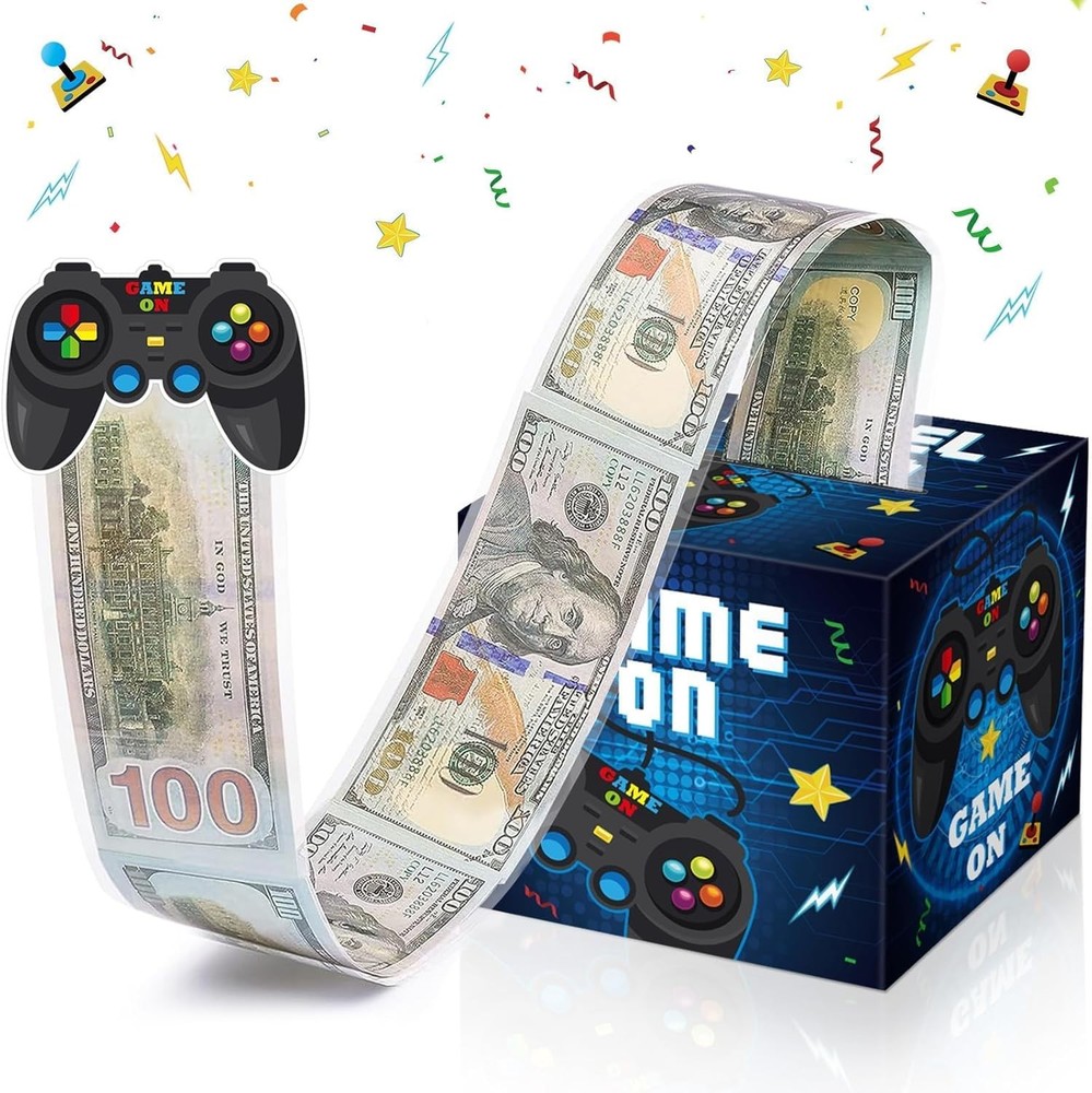 Money Roll Gift Box Video Game Birthday Favors Money Gift Boxes for Cash Surpris