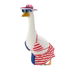 Decorative Goose Outfits for 23 Inch Lawn Statues Enhance Outdoor Aesthetics