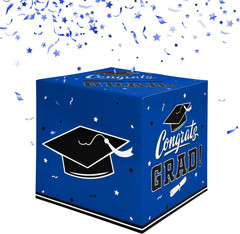 9″ 2026 Graduation Card Box Gift Money Holder Congrats Grad Party Table Decor