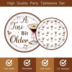 Tiny Bit Older Birthday Party Disposable Tableware (Plates, Napkins, Forks)