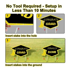 2026 Graduation Decorations Grad Yard Sign Congrats Grad Banner Outerdoor Lawn