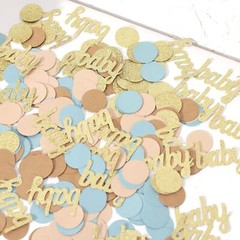 280 PCS Blue ‘Oh Baby’ Confetti for Gender Reveal Party Supplies Baby Shower