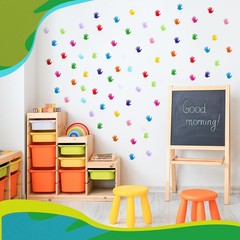 Paper Hand Cutouts Assorted Colors Classroom Bulletin Board 2 Inch 600 PCS