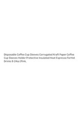 60 Pieces Disposable Coffee Cup Sleeves Corrugated, Coffee Cup Sleeves Holder