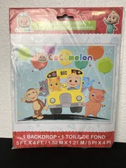 NEW CoComelon Photo Booth Backdrop Birthday Party Wall Decor JJ Theme