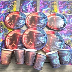 GODZILLA KING KONG plate birthday party supplies favor centerpiece decoration