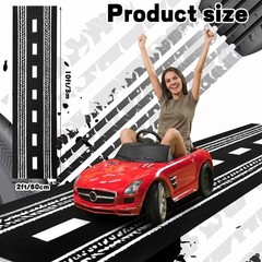 Super Themed Party Decorations Race Car Party Supplies, 10 Feet Racetrack Flo…