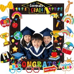 Preschool Graduation Photo Booth Props: 2026 Kindergarten Graduation Photo Pr…
