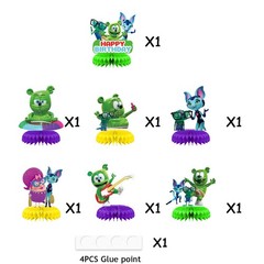 Gummy Bear and friends Honeycomb Centerpieces Table Toppers Decor Birthday Party