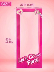 Life Size 4.4ft Tall Stand-in Cardboard Doll Photo Booth for Doll Princess Pa…